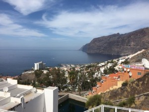Driving towards Los Gigantes