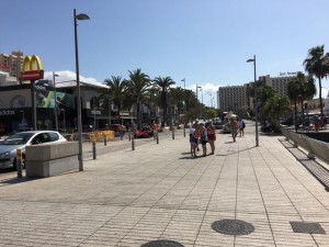 Leaving the comfort of Costa Adeje - yuk Macdonalds!