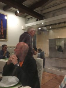 One of the Americans on the table next to us in Restaurant Chai