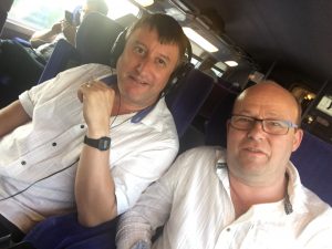 On the train to Paris