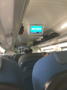 Our final train - Eurostar from Paris to Ebbsfleet