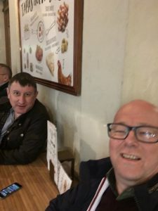 A selfie in Cafe Roy