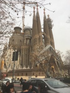 The Sagrada Familia with the new arch