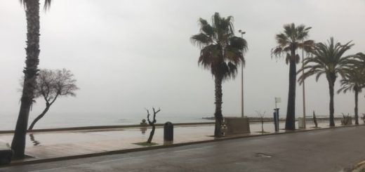 A bleak outlook from Sitges seafront