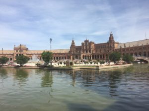 The beautiful Plaza España in Seville
