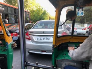 Hurtling between the cars, motorbikes, buses and anything else on the road, we overtook pretty much all this lot!