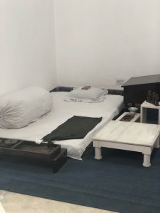 Ghandi's room at the Birla home where he was living at the time of his death.