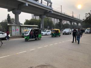 Ah! Tuk tuks! We're in India!