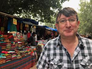 Captain Clarke in the Buba Market