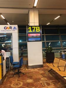 Our gate for our final departure from Delhi to Dubai