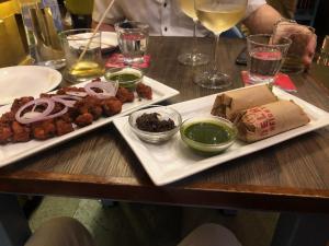 Kathi Rolls and Chicken Pakora